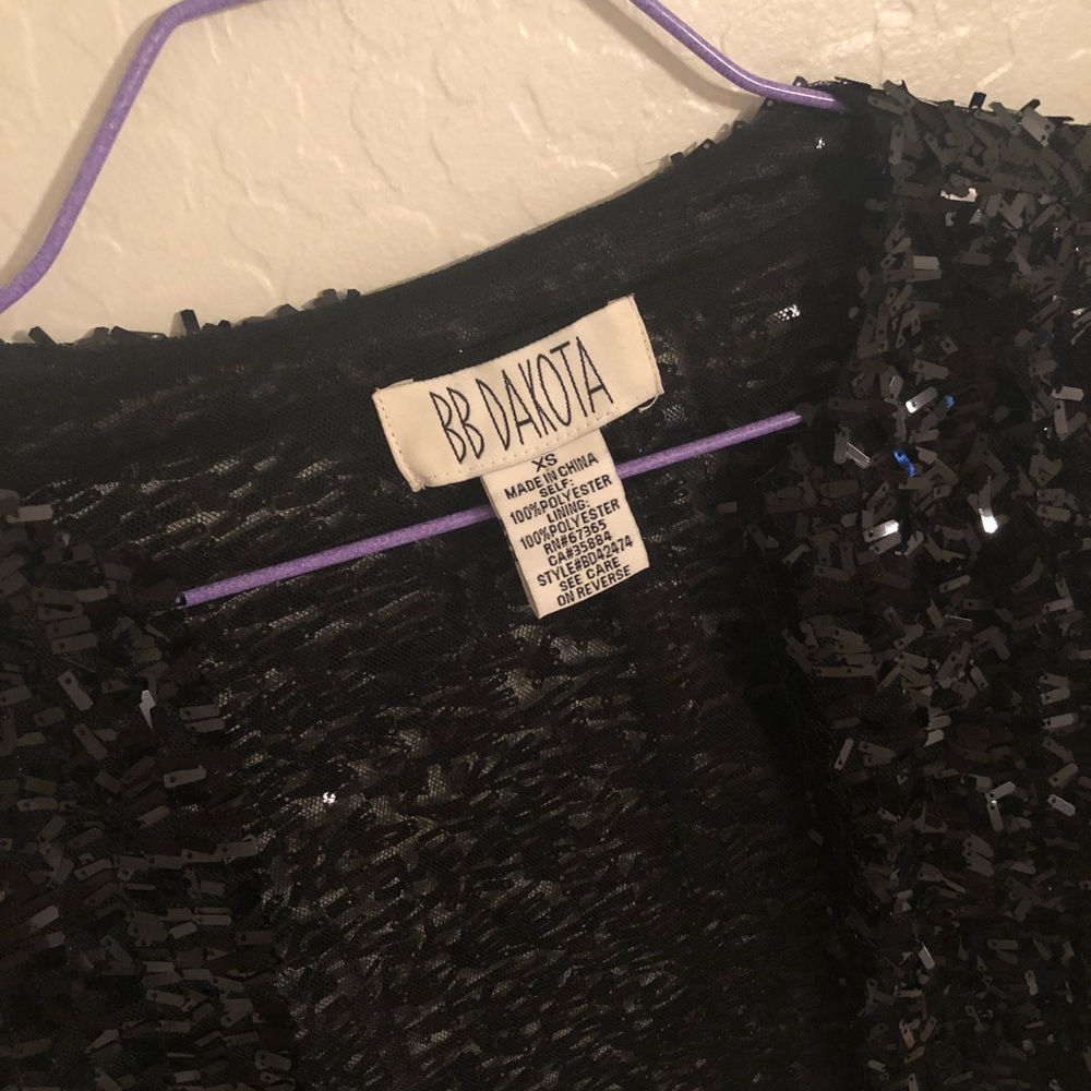 Bb Dakota Black Sequence Jacket - image 3